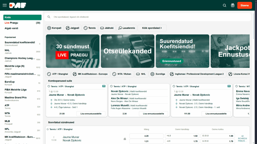 Spordiennustused